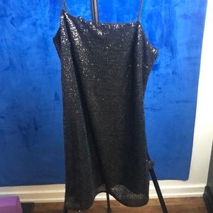 Sequin dress size small fits a size 8/10 as a tunic.